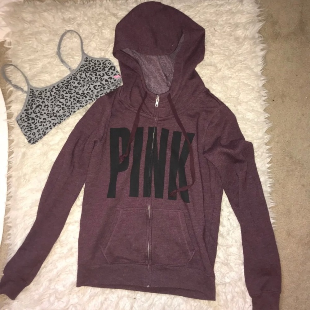 VS Pink Sweatshirt and Sportsbra